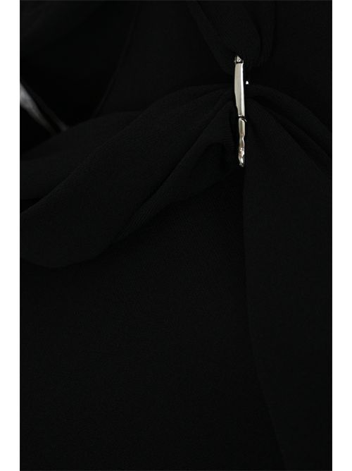 Top con foulard Nero Liviana Conti | F5SA06Y69-0